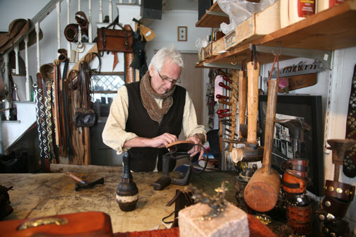 ... Powell in his workshop on 323 Commercial Street in Provincetown
